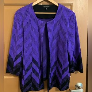Ming Wang XL knit dress jacket